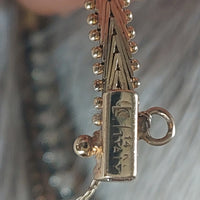 Vintage Italian Diamond Line Bracelet