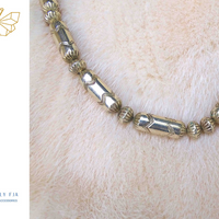 Time capsules, Sterling Bead Necklace