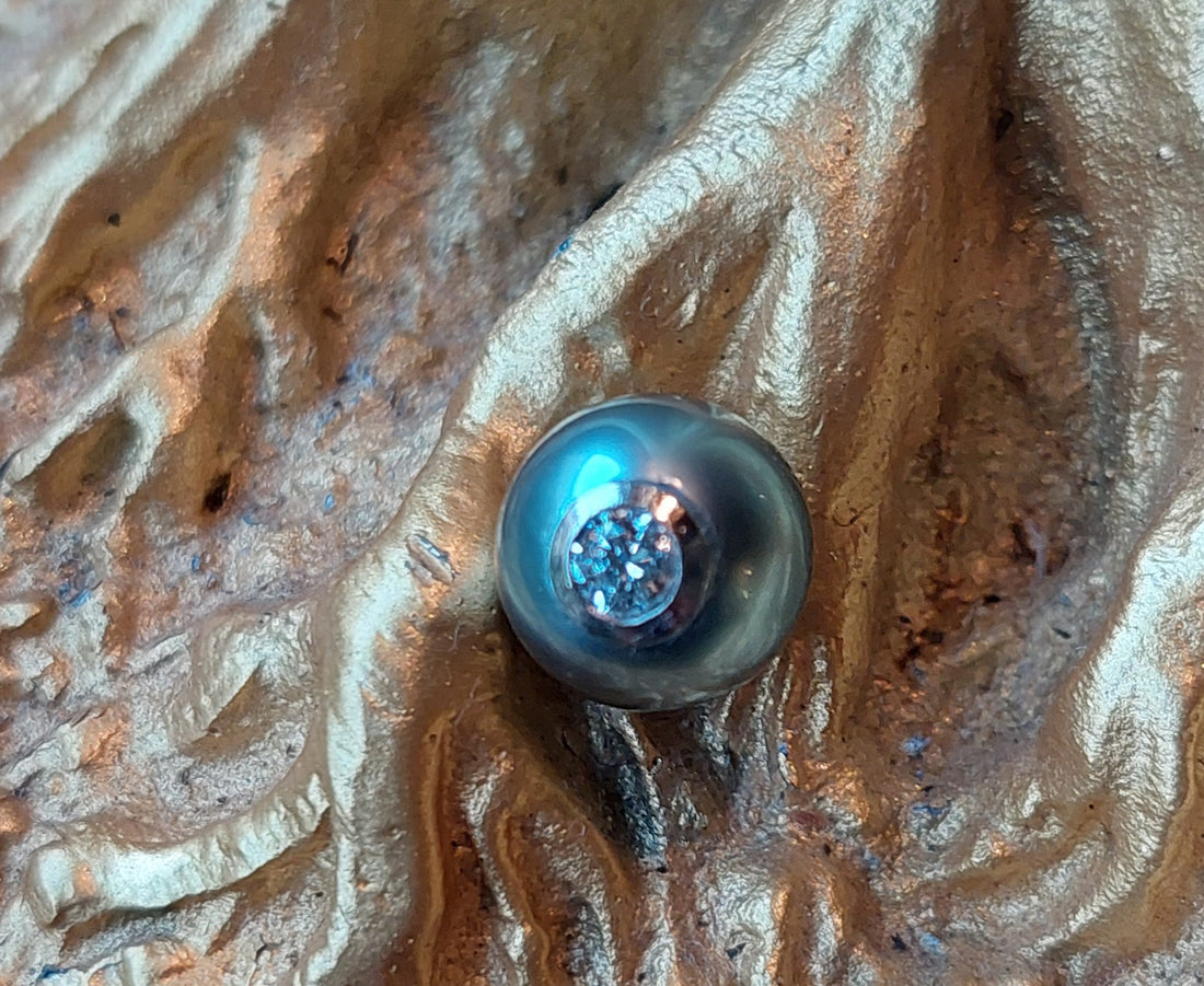 At the Ready - Diamond & Tahitian Pearl Necklace